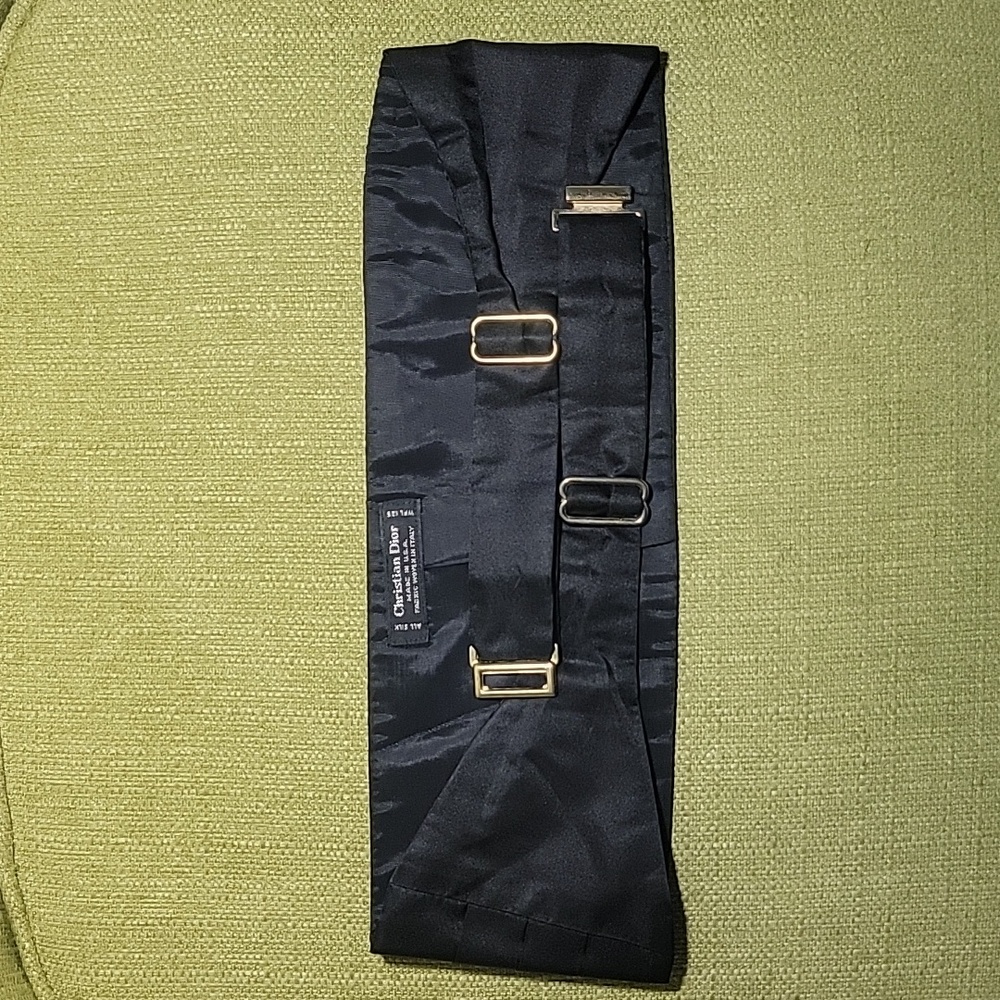 Christian Dior Mens Silk Cummerbund - Picture 3 of 12